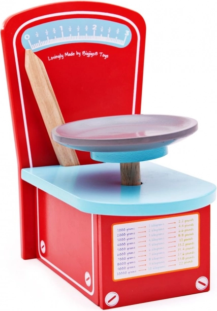 Bigjigs Toys træ-køkkenvægt til børn