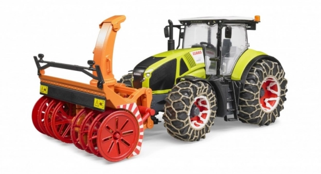 Bruder Traktor Class Axion 950 med snefræser
