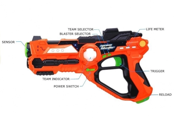 Laser Tag Paintball Pistol Sæt