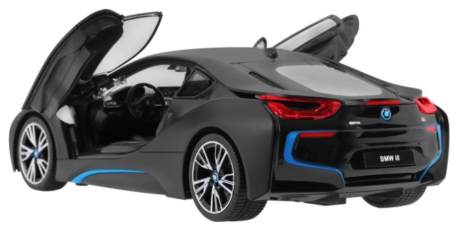 BMW i8 sort RASTAR 1:14 bil med fjernbetjening + 2,4 GHz fjernbetjening