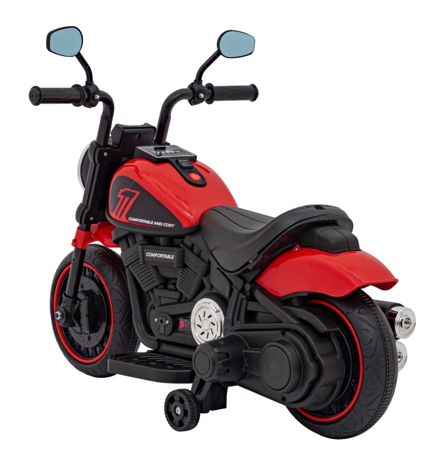 Motocykel Chopper FASTER – Rød