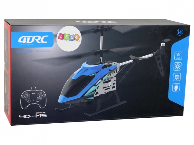 Aluminiums RC helikopter 2.4G Blå 15 minutters flyvetid
