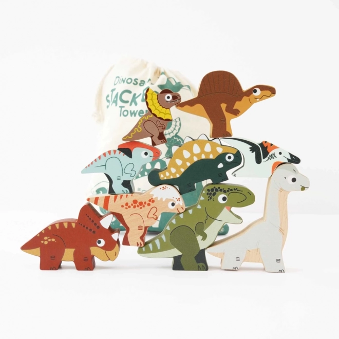 Sammenklappelig tårn dinosaurer fra Le Toy Van