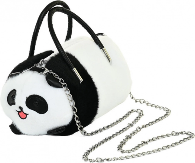 Plys taske Panda med kæde