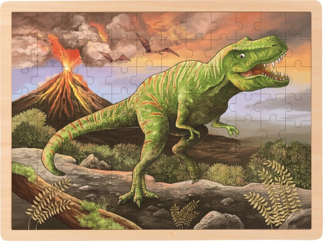 Træpuslespil T-Rex fra Goki