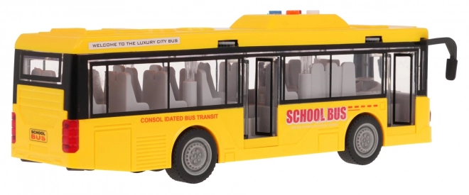 Gul bus med lys- og lydfunktion