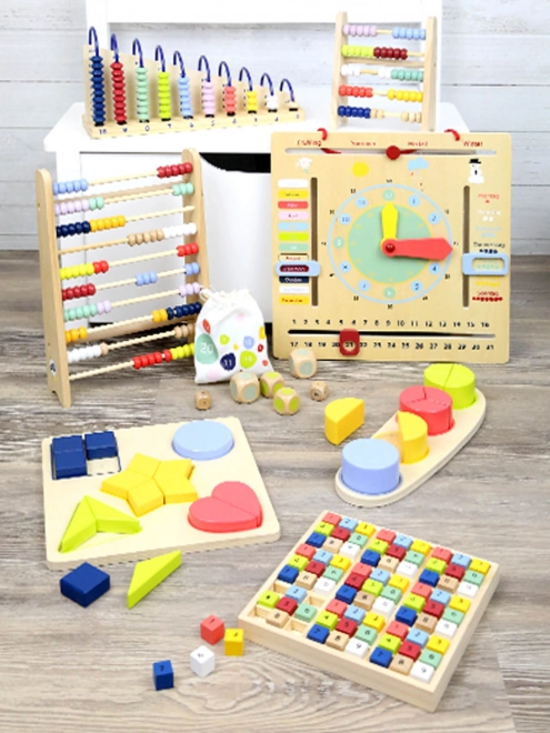 Small Foot træ sudoku farvede brikker