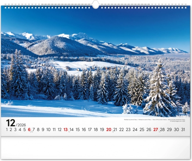 Vægkalender Magické Tatry 2026