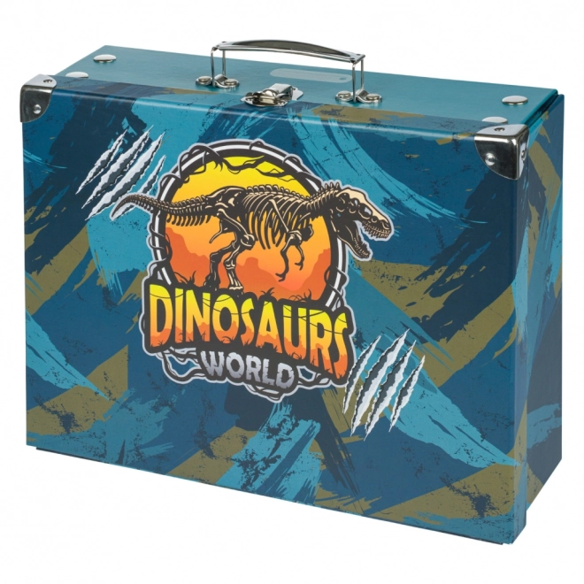 BAAGL Foldbar skolekuffert Dinosaurs World med beslag