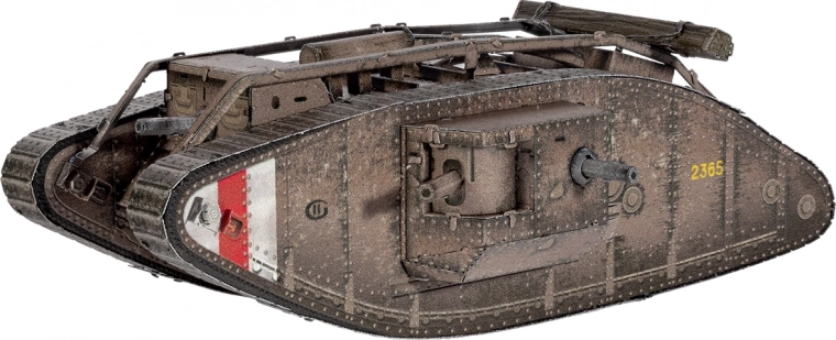 3D metalpuslespil Britisk kampvogn Mark IV