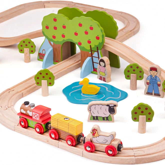 Bigjigs Rail Trætogbane gård