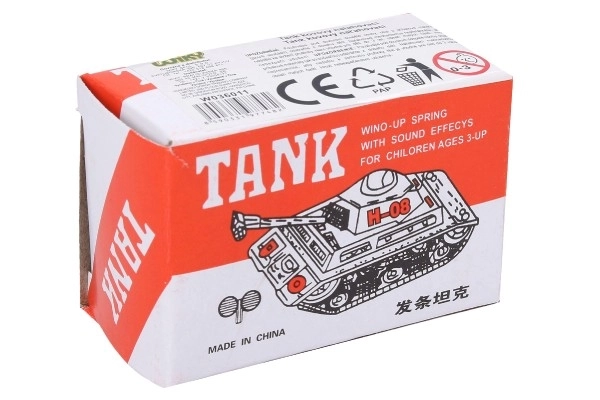 Metal tank optrækkelig med nøgle