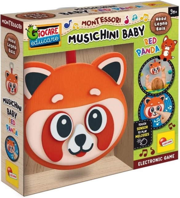 Træ Montessori-legetøj – musikalsk panda