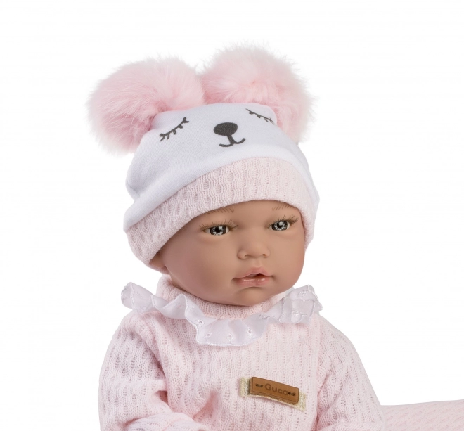 Guca 959 ANDREA - realistisk babydukke med lyde og blødt stofkrop - 38 cm