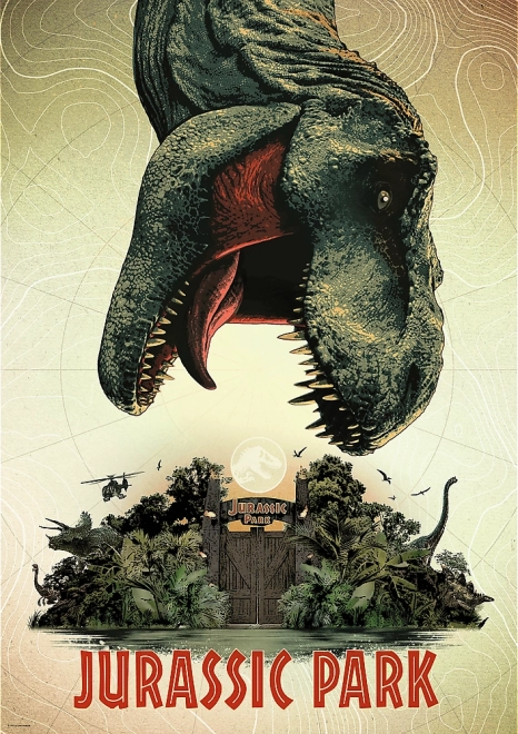 TREFL Puzzle Premium Plus Jurassic Park: Filmplakat 1000 brikker