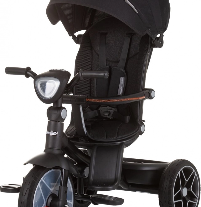 Chipolino trehjulet cykel med kaleche og musikboks Derby 2-i-1 Obsidian