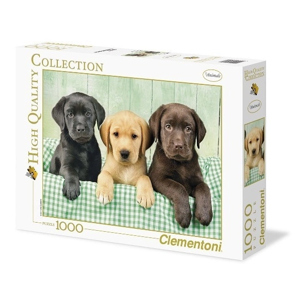 1000-brikke Puslespil Tre Labradors