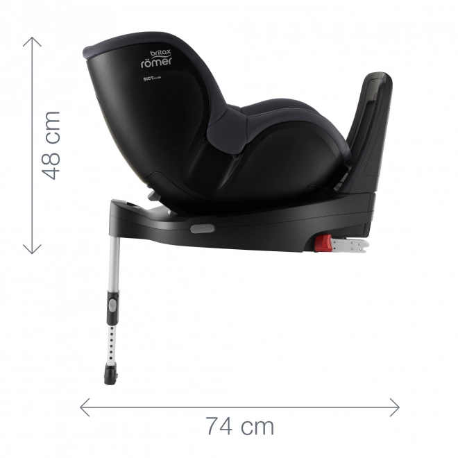 Autostol Britax Römer Dualfix 5Z med Flex Base 5Z - Midnight Grey