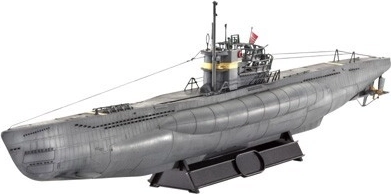 Plastikmodel af ubåden German Submarine Type VII C/41 fra Revell