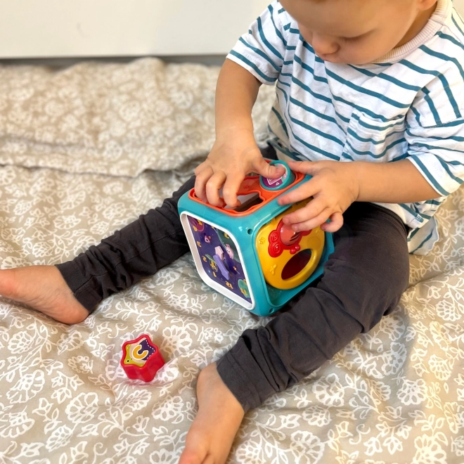 Interaktiv sensorisk terning Montessori 6-i-1