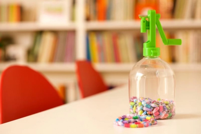 Genbrugsanordning til fremstilling af papirperler