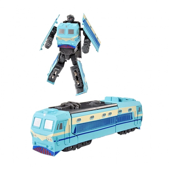 Metalrobot foldbar lokomotiv blå