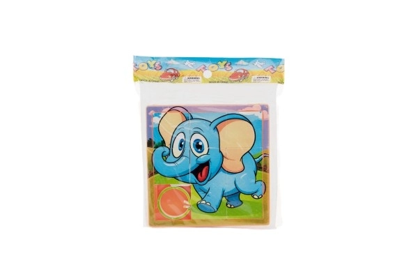 Flyttepuslespil dyr plastik 10cm ass. mix typer i pose
