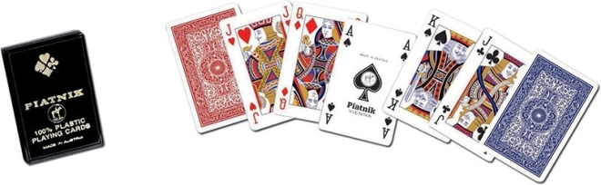 Plastikkort til poker og bridge i æske