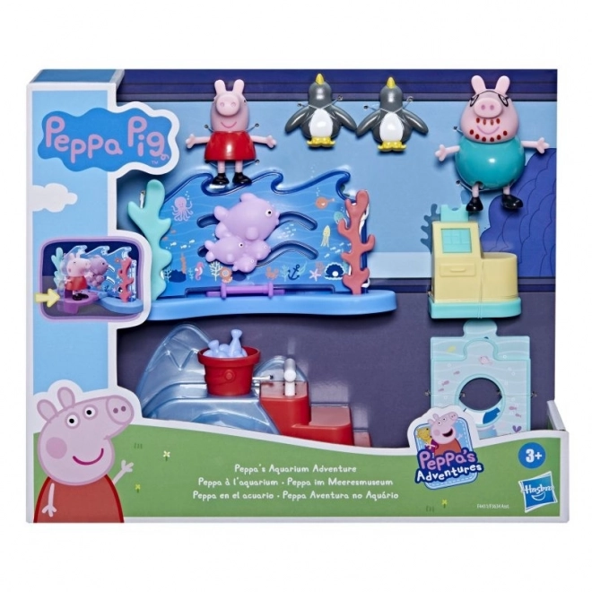 Sæt figurer Peppa Pig - Eventyr i akvariet