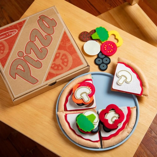Pizzasæt af filtmateriale Melissa & Doug