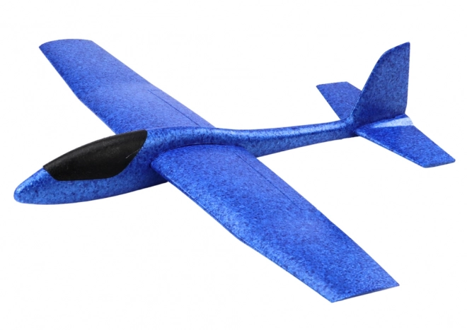 Stor blå polystyren svævefly 68 cm