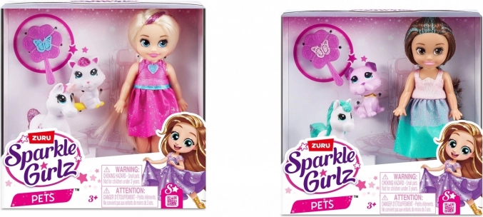 dukke med dyr ZURU Sparkle Girlz