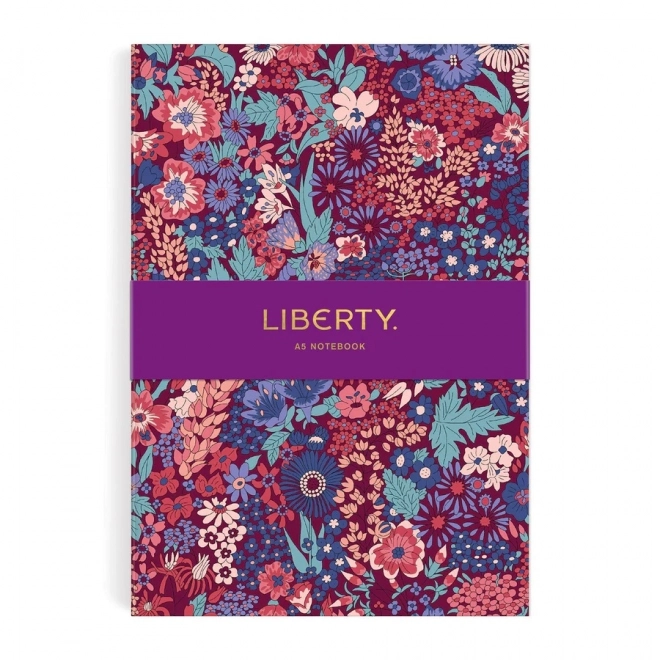 Dagbog A5 med blomstermønster Margaret Annie fra Liberty