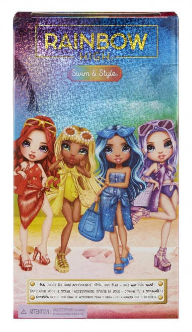 Rainbow High Fashion dukke i badetøj - Violet Willow