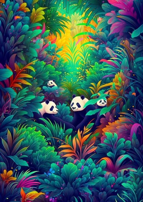 Puslespil Panda-himmel 1000 brikker