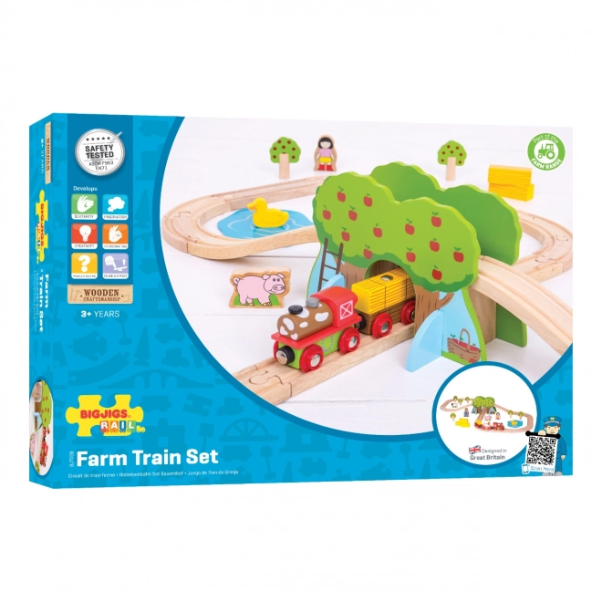 Bigjigs Rail Trætogbane gård