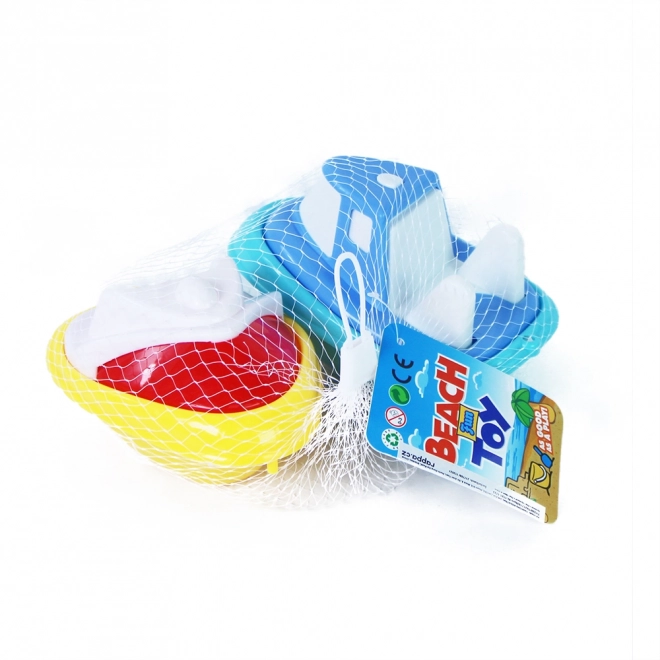 Sæt af plastbåde til vand og sand