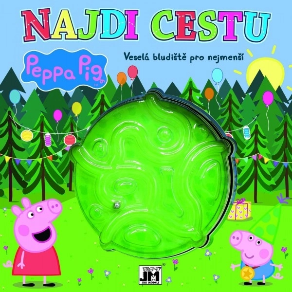 Sjovt labyrinter Peppa Pig for de mindste