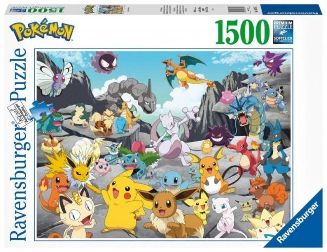 2D puslespil 1500 brikker Pokémon Classic