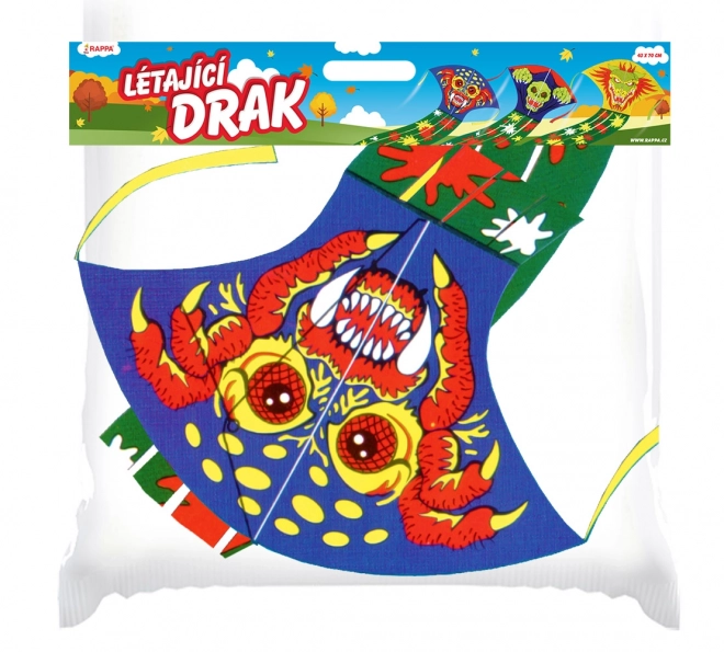 Flyvende drage med monsterdesign