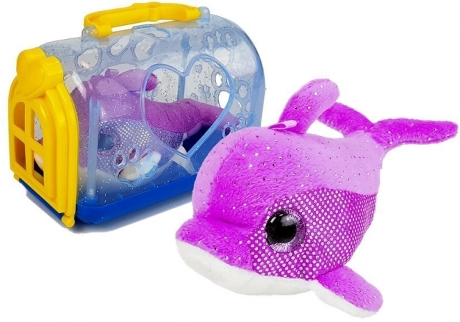 Delfin med maskot Transportør