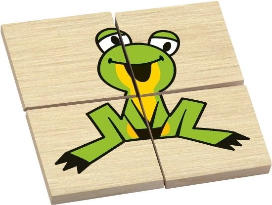 Store og sikre brikker 4 × 4 × 0,6 cm