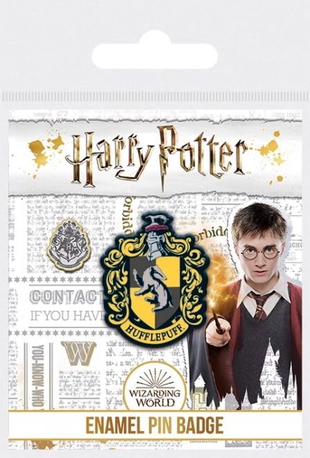 Emaljeret badge Harry Potter – Hufflepuff 25 mm