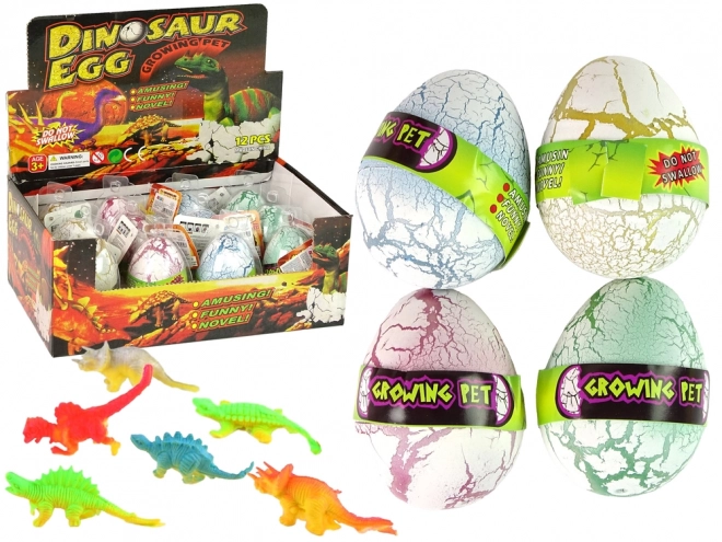 Magiskf9 Voksende Dinosauræg 6 cm Hvid
