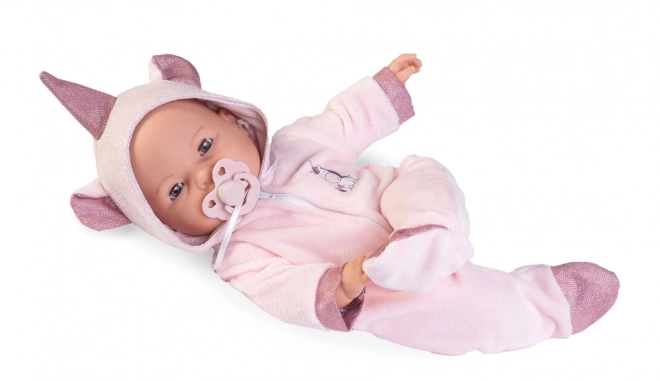 Antonio Juan blinkedukke baby med lyde og blødt krop - 37 cm