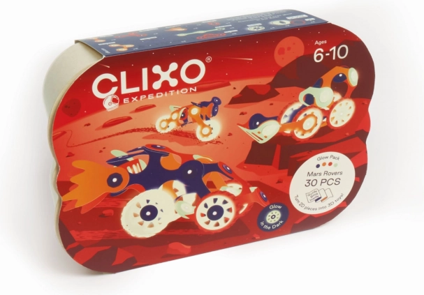 Magnetiske klodser Clixo Mars-ekspedition, 30 stykker