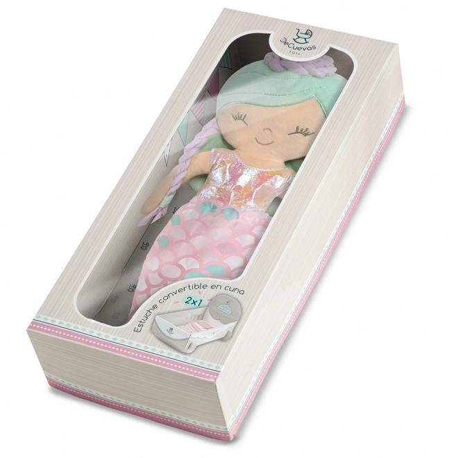 DeCuevas 20041 Plysbamse dukke 2i1 OCEAN FANTASY - 36 cm med vugge
