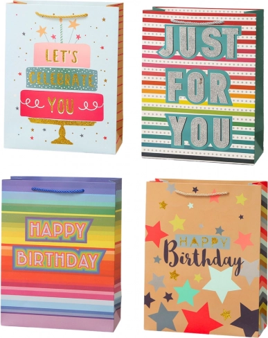 Gavepose Happy Birthday 23 x 18 x 10 cm