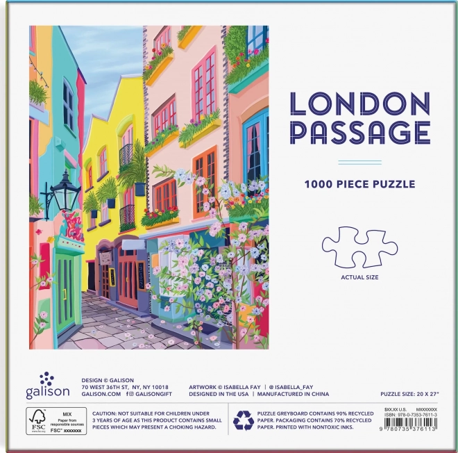 Galison Puzzle Londons Passage 1000 brikker