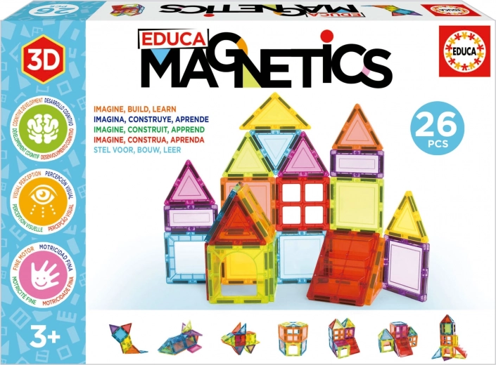 EDUCA Magnetisk byggesæt Magnetics 26 dele